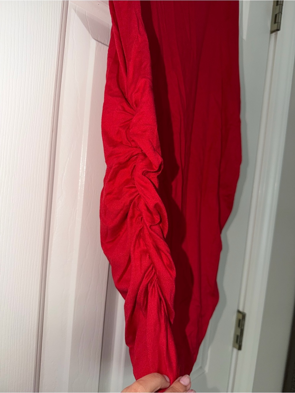 Maternity Scoop Neck Tank Top in Red - Picture 3 of 3